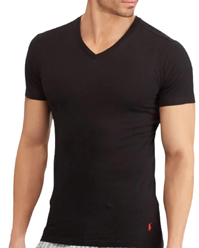PACK DE 3 CAMISETAS INTERIOR POLO RALPH LAUREN NEGRO