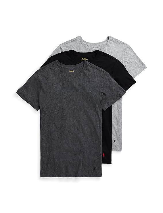 PACK DE 3 CAMISETAS INTERIOR POLO RALPH LAUREN TRES COLORES