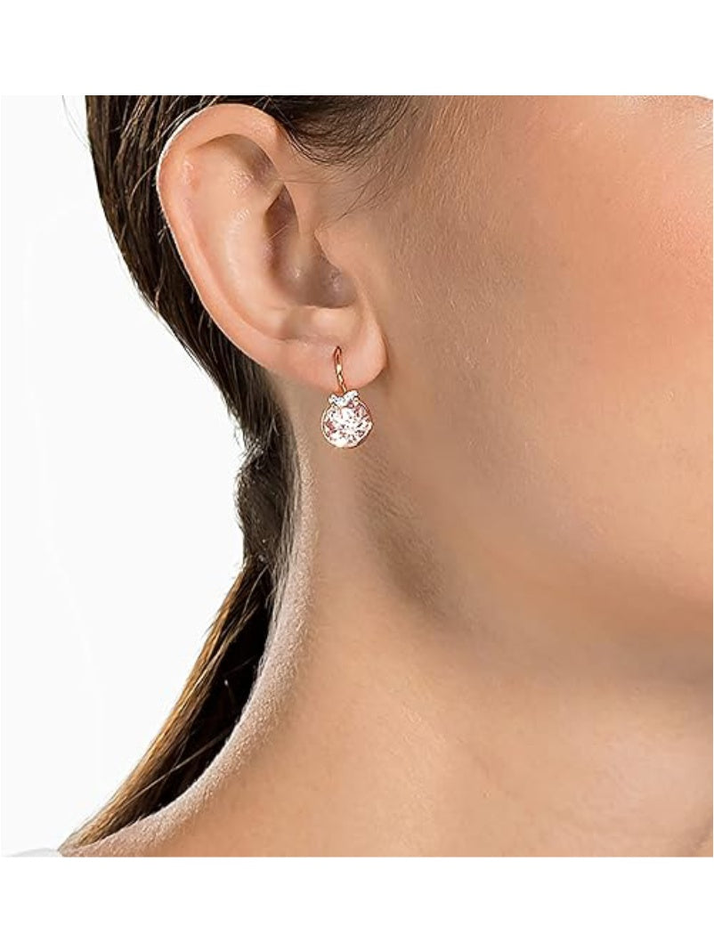 ARETES SWAROVSKI BELLA V ORO ROSA