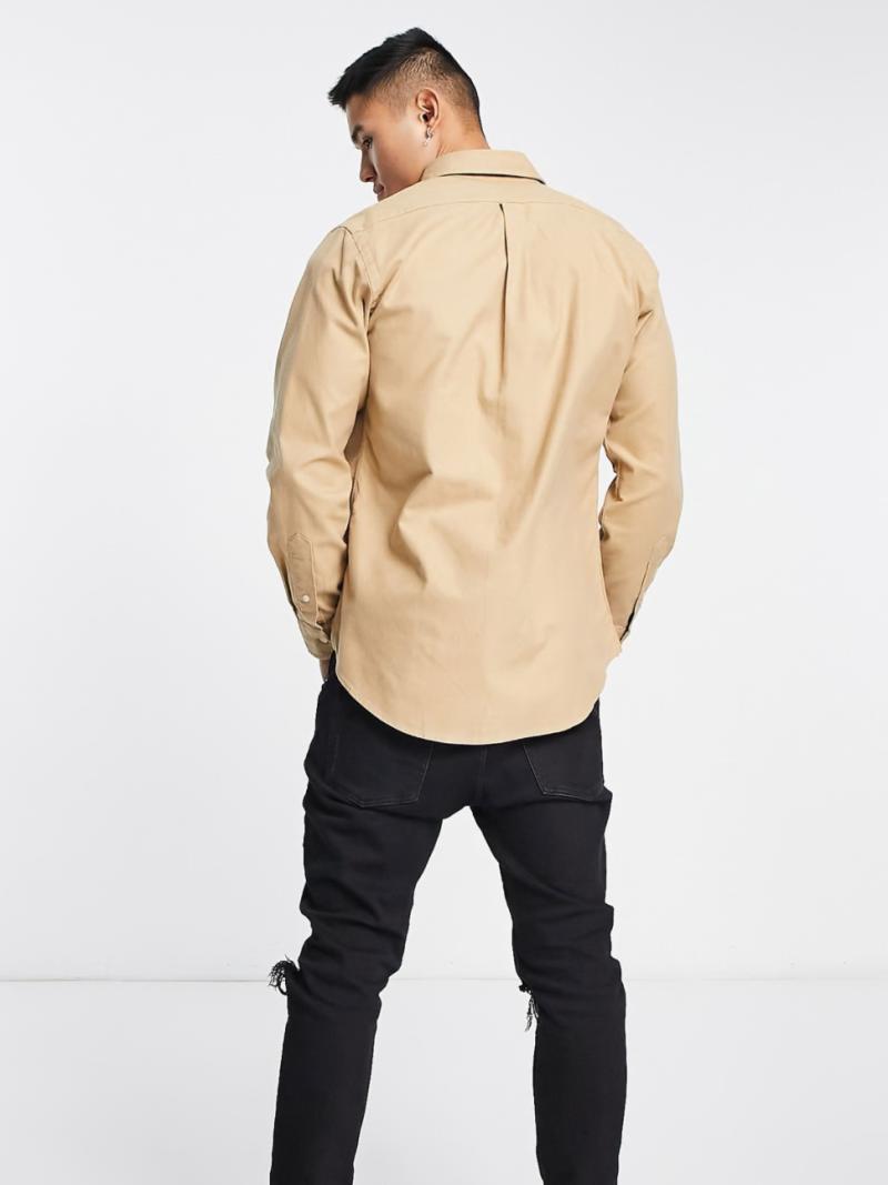CAMISA OXFORD POLO RALPH LAUREN BEIGE