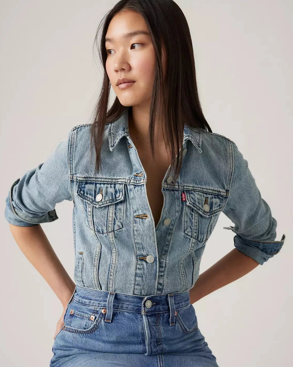 CHAQUETA DENIM LEVIS AZUL CLARO