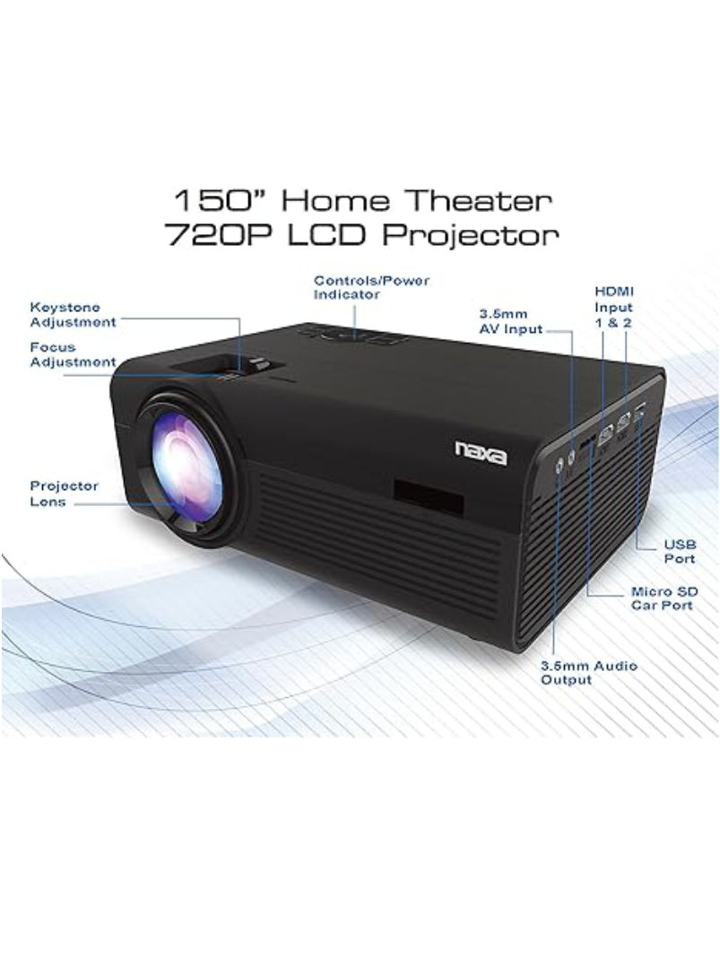 PROJECTOR TEATRO EN CASA LCD 720P NAXA NVP 2000