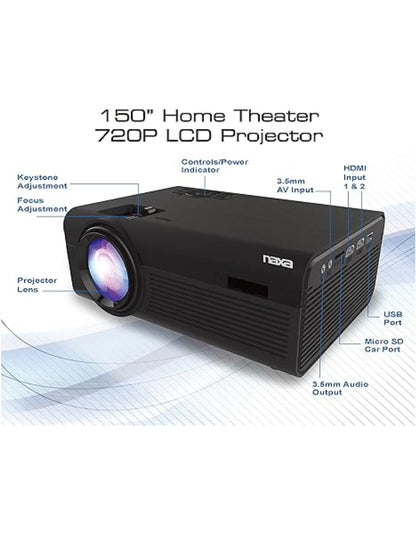PROJECTOR TEATRO EN CASA LCD 720P NAXA NVP 2000