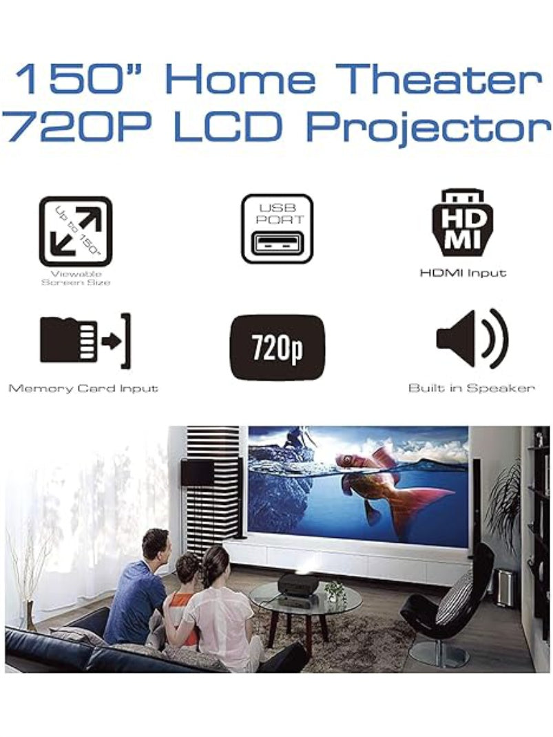 PROJECTOR TEATRO EN CASA LCD 720P NAXA NVP 2000