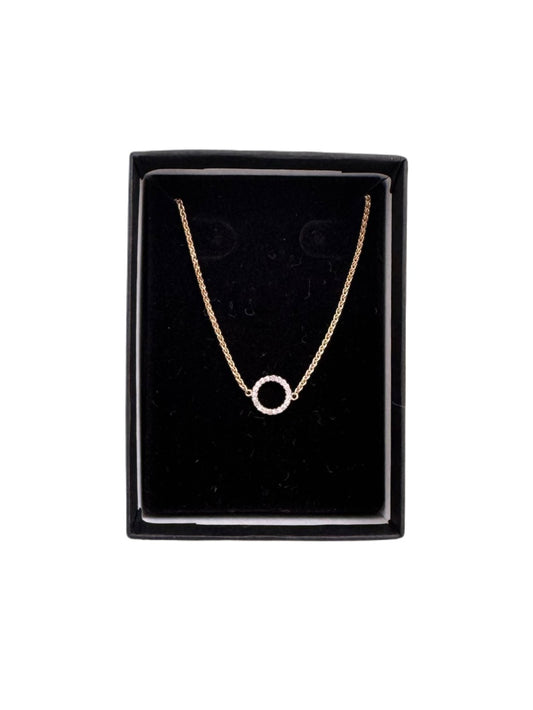 COLLAR DE PLATA 925 ARO CON ZIRCONES
