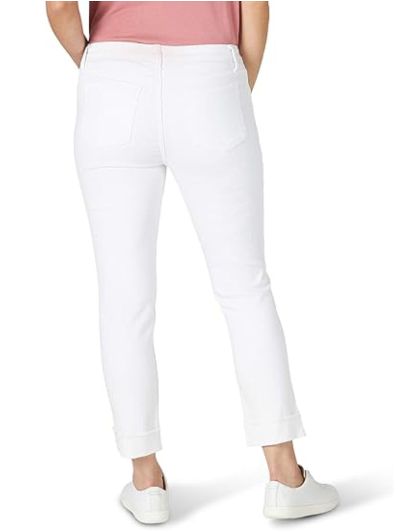 Riders by Lee Indigo Jeans Boyfriend con flecos para mujer